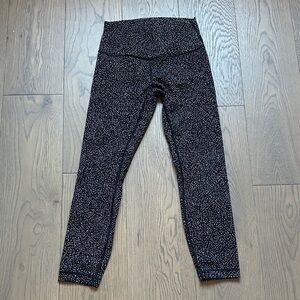 Lululemon Athletica Speckled Black Leggings
